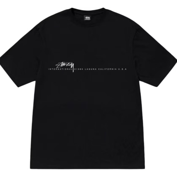Stüssy Smooth 80 Tee – Black Graphic Streetwear T-Shirt Limited Edition Medium - Picture 1 of 4